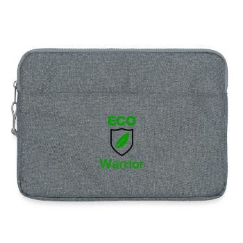 ECO Warrior. Green Mindset, Ecologies first - Laptop bag 15" - heather grey - Front