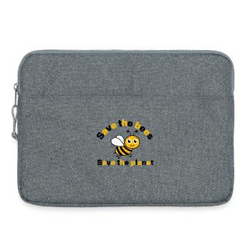 Save the Bees – Rettet unsere Bienen und Erde - Laptoptasche 15" - Grau meliert - Vorne