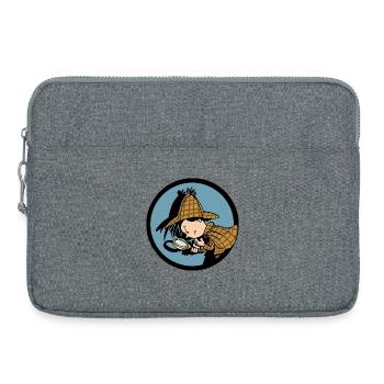 Detective Flo Collection - Laptop bag 15" - heather grey - Front