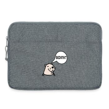 Capybara Thanks - Laptop bag 15" - heather grey - Front