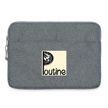 Canada Canadian Dish Poutine - Laptop bag 15" - heather grey - Front