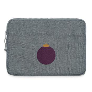 Swirled Purple Ornament - Laptop bag 15" - heather grey - Front