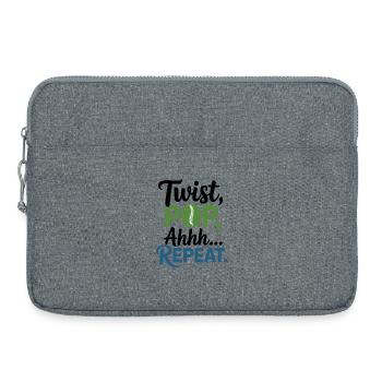 Chiropraktiker Twist Pop Ahhh Wiederholung Profi - Laptoptasche 15" - Grau meliert - Vorne