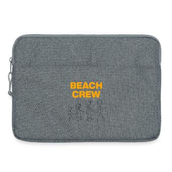 Beach Crew, Family Holiday Vibes - Laptop bag 15" - heather grey - Front