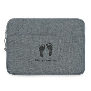 Kleines Wunder – Liebe von Anfang an - Laptoptasche 15" - Grau meliert - Vorne