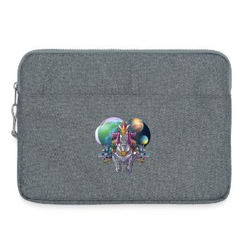 Héros Cheval Mech Galactique - Sacoche pour ordinateur portable 15 pouces - gris chiné - Devant