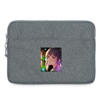 Magische Neontraumheldin - Laptoptasche 15" - Grau meliert - Vorne