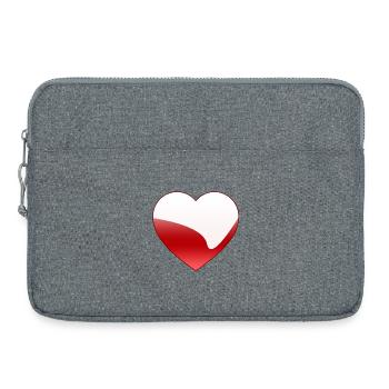 Amour - Sacoche pour ordinateur portable 15 pouces - gris chiné - Devant