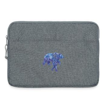 Chef indien avec aquarelles d’ours - Sacoche pour ordinateur portable 15 pouces - gris chiné - Devant