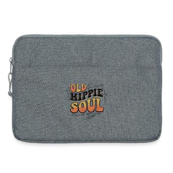 Old Hippie Soul Vintage Retro Design - Laptop bag 15" - heather grey - Front