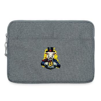 Monsieur le mouton Bitcoin - Sacoche pour ordinateur portable 15 pouces - gris chiné - Devant