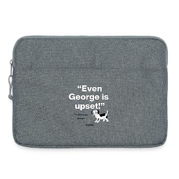 Even George Is Upset, US Dog is upset - Laptoptasche 15" - Grau meliert - Vorne