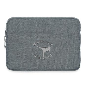 Muay thaï - Sacoche pour ordinateur portable 15 pouces - gris chiné - Devant