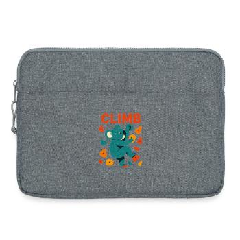 Bouldern Koala Koalabär Aufstieg Klettern Geschenk - Laptoptasche 15" - Grau meliert - Vorne