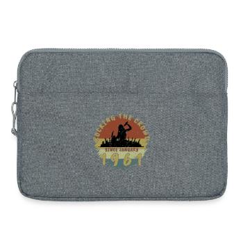 65e anniversaire Faire vibrer la foule SNG 01/1961 - Sacoche pour ordinateur portable 15 pouces - gris chiné - Devant