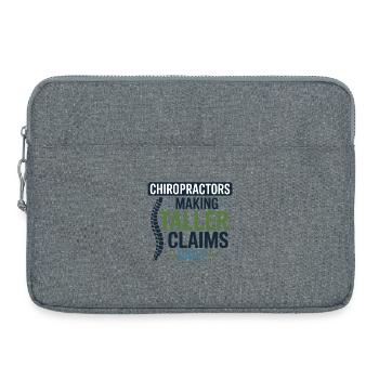 Chiropractor Making Taller Claims Daily Profession - Laptop bag 15" - heather grey - Front