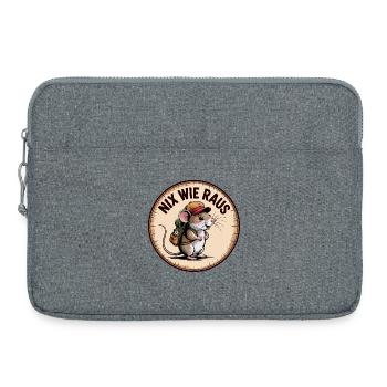 Let's get out – Wandermaus - Laptop bag 15" - heather grey - Front