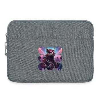 Aventure du Neon Pig Club - Sacoche pour ordinateur portable 15 pouces - gris chiné - Devant