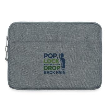Chiropractor Pop Lock Drop Back Pain Professional  - Laptop bag 15" - heather grey - Front
