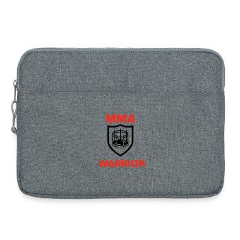 MMA Warrior, Cage Ready, Fight, Oktagon, Kampf - Laptoptasche 15" - Grau meliert - Vorne