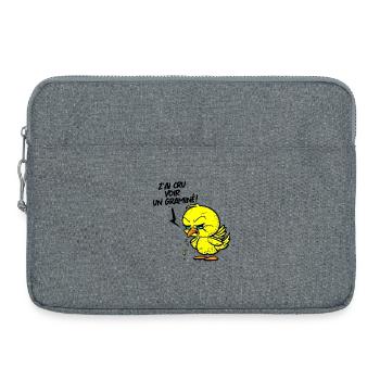 Z'AI CRU VOIR UN GRAMINÉ !  - Sacoche pour ordinateur portable 15 pouces - gris chiné - Devant