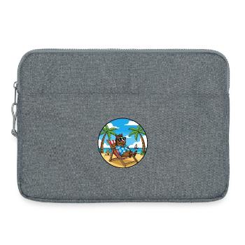 Cool Horse Beach Vacation Summer Vibes - Laptop bag 15" - heather grey - Front