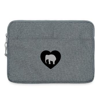 Elephant - Laptop bag 15" - heather grey - Front