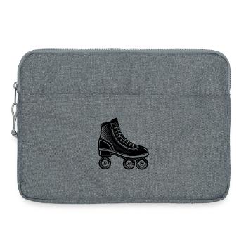Rollschuh - Laptoptasche 15" - Grau meliert - Vorne