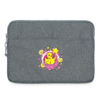 Caneton Néon Agrume Coin-Agrume - Sacoche pour ordinateur portable 15 pouces - gris chiné - Devant