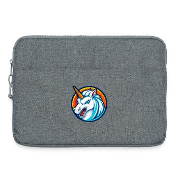 Savage Unicorn Esports Mascot Logo - Laptop bag 15" - heather grey - Front