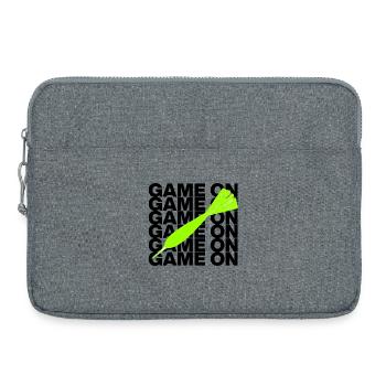 Game On: Dart Attack! ONEHUNDRETEIGHTY, arrow green - Laptop bag 15" - heather grey - Front