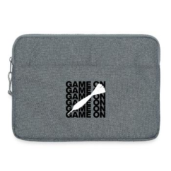 Game On: Dart Attack! ONEHUNDRETEIGHTY, Arrow white - Laptop bag 15" - heather grey - Front