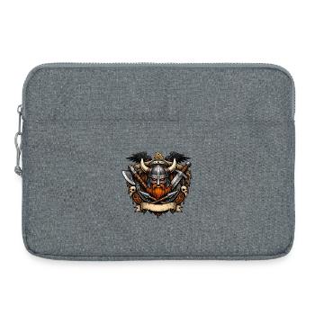 Viking Warrior Helmet - Laptop bag 15" - heather grey - Front