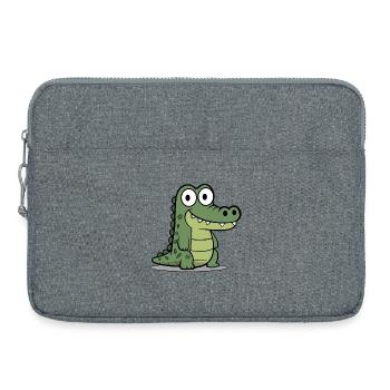 Crocodile - Laptop bag 15" - heather grey - Front