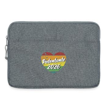 Marraine 2026 rétro vintage rétro - Sacoche pour ordinateur portable 15 pouces - gris chiné - Devant