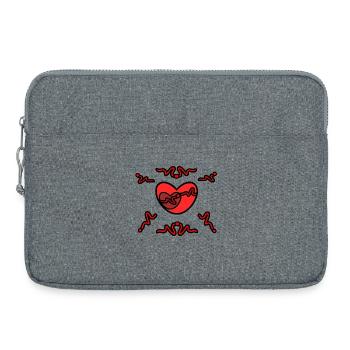 Verwirrung_des_Herzens - Laptop bag 15" - heather grey - Front