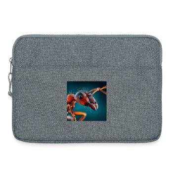 Realistic Ants Macro Portrait Wildlife - Laptop bag 15" - heather grey - Front