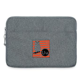 U wie Uhu - Laptoptasche 15" - Grau meliert - Vorne