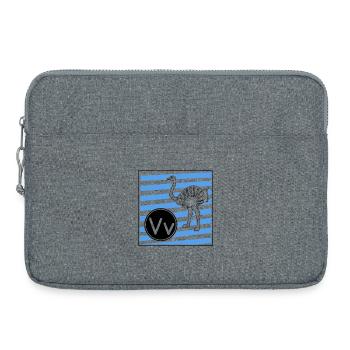 V for Bird Bouquet - Laptop bag 15" - heather grey - Front