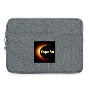 Total Solar Eclipse Spain - Laptop bag 15" - heather grey - Front