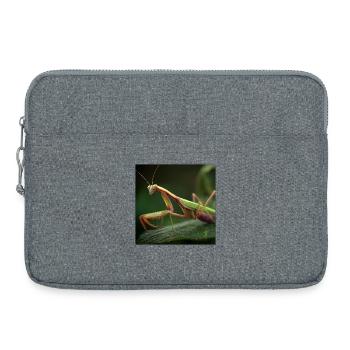 Mante religieuse macro élégante - Sacoche pour ordinateur portable 15 pouces - gris chiné - Devant
