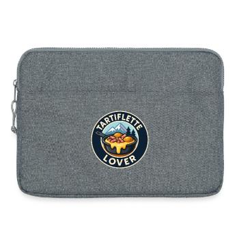 Tartiflette Lover – Bergkäse-Illustration - Laptoptasche 15" - Grau meliert - Vorne