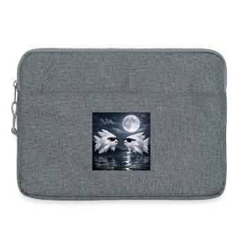 Feather Fish  - Laptop bag 15" - heather grey - Front