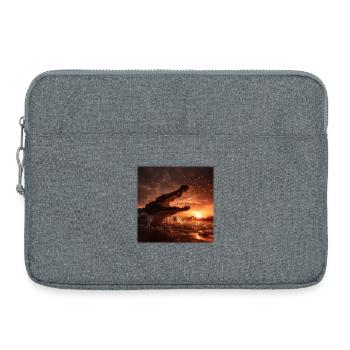 Wild Crocodile Action Sunset River - Laptop bag 15" - heather grey - Front