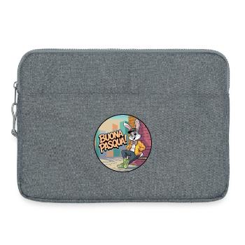Urban Rabbit – frohe Ostern! - Laptoptasche 15" - Grau meliert - Vorne