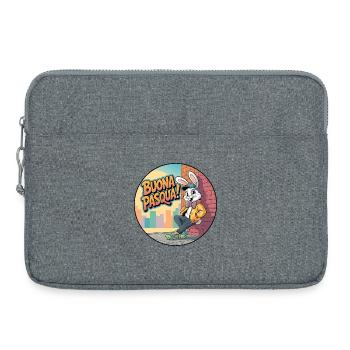 Frohes Oster, Stadtkaninchen - Laptoptasche 15" - Grau meliert - Vorne