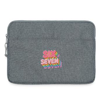  Six Seven 67 - Funny Gen Alpha Memes - Laptop bag 15" - heather grey - Front