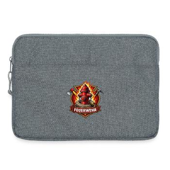 Fire Brigade Fire Hydrant Emblem - Laptop bag 15" - heather grey - Front