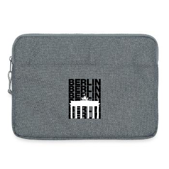 LA FIERTÉ BERLINOISE LA CAPITALE BRANDEBOURGEOISE EST BERLIN - Sacoche pour ordinateur portable 15 pouces - gris chiné - Devant