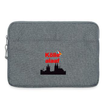 ÖLLE ALAF ! 🃏COLOGNE JECK, CARNAVAL, SESSION, KÖLSCH - Sacoche pour ordinateur portable 15 pouces - gris chiné - Devant